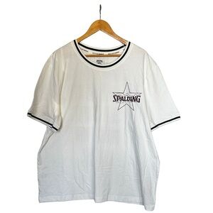 Spalding White Short Sleeve Tee